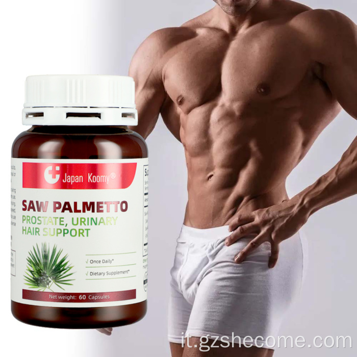 Capsule di Saw Palmetto Supporto per i capelli urinari della prostata